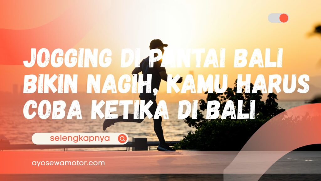 Ilustrasi Jogging di pantai Bali