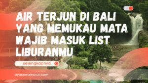 Ilustrasi air terjun di bali